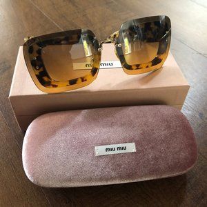 Miu Miu Tortoise Sunglasses MU02RS 7S00A3